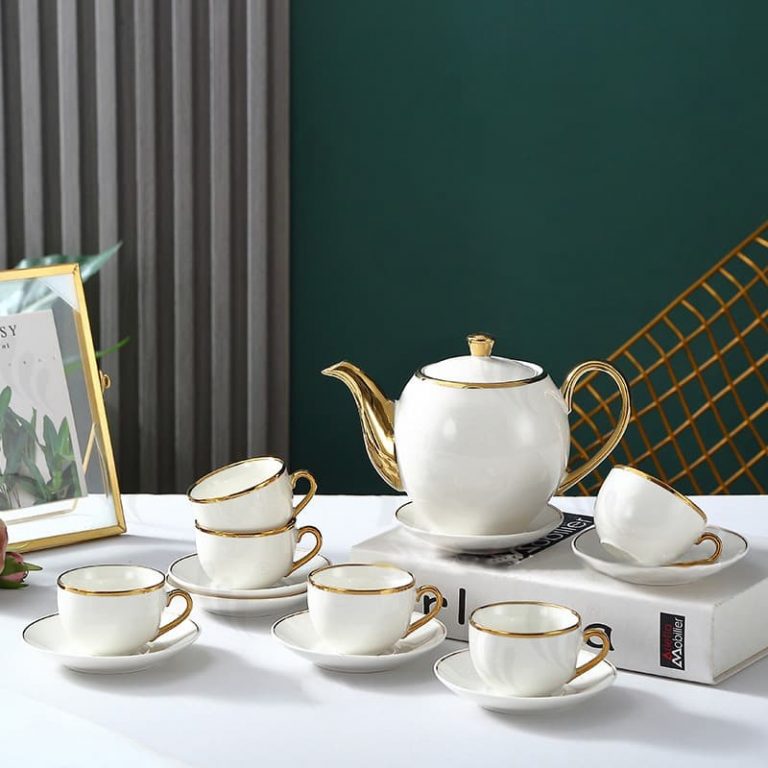 Gold Rim Tea Set