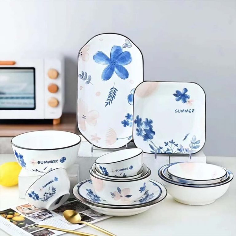 Pastel Bloom Porcelain Dinnerware Set